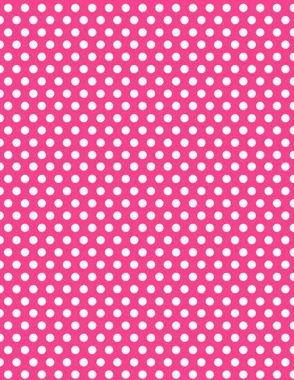 INSTANT DOWNLOAD - Minnie Mouse Hot Pink Polka Dot Background ...