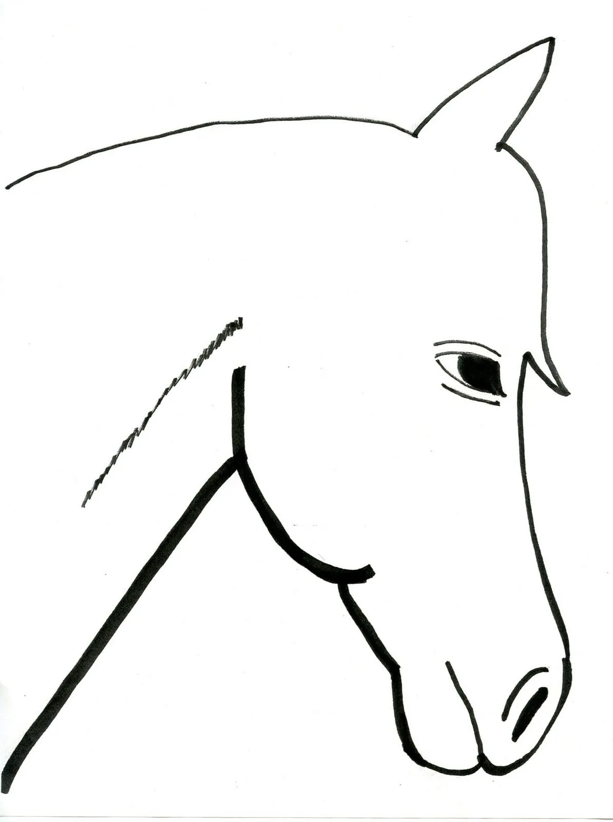 Moldes para hacer un caballo - Imagui