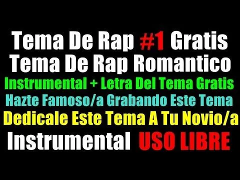 Instrumental rap romantico con letra si mañana no estoy / Rap ... Instrumental rap romantico con letra si mañana no estoy / Rap ...
