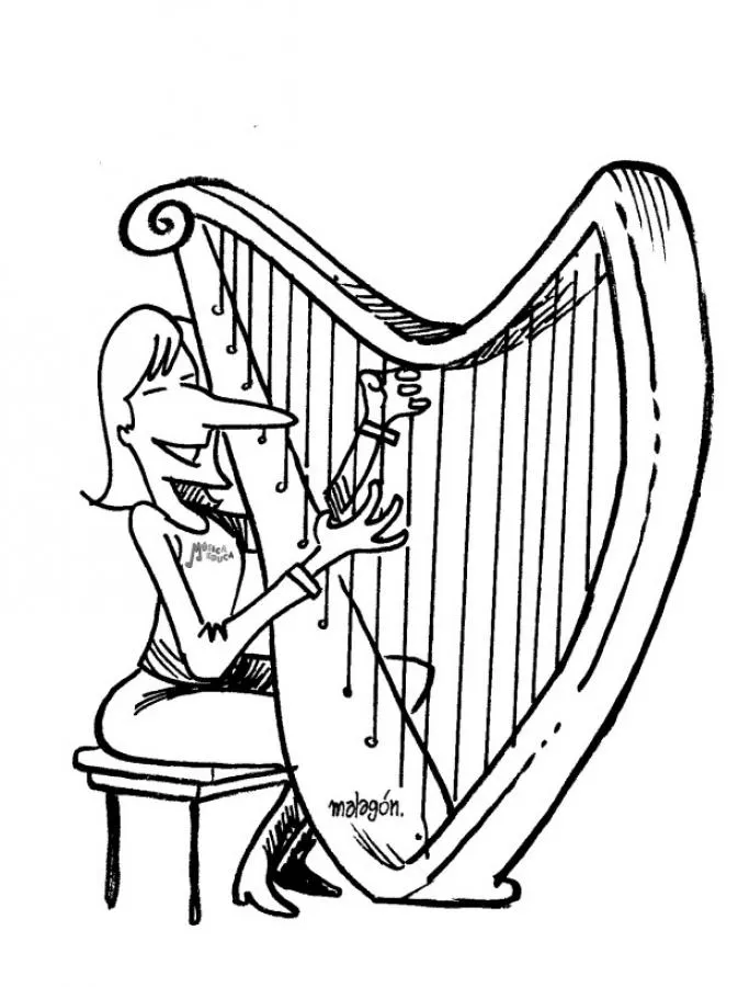 Instrumentos de Música: dibujos para colorear, Familia de cuerdas ... Instrumentos de Música: dibujos para colorear, Familia de cuerdas ...