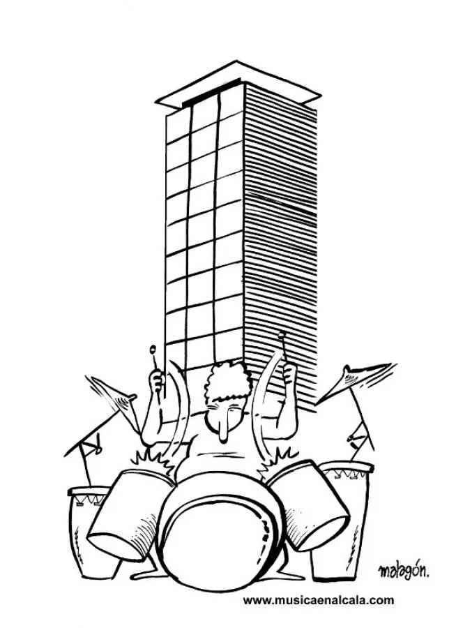Instrumentos de Música: dibujos para colorear, La bateria suena en ... Instrumentos de Música: dibujos para colorear, La bateria suena en ...