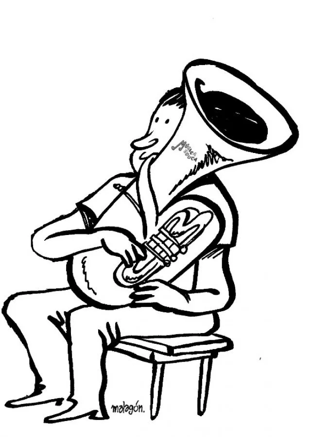 Instrumentos de Música: dibujos para colorear, Violin para imprimir Instrumentos de Música: dibujos para colorear, Violin para imprimir