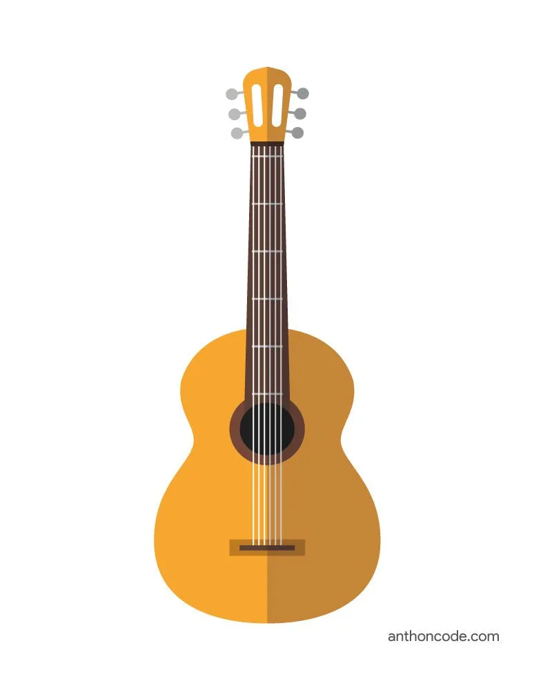 Instrumentos musicales para colorear e imprimir en PDF + Vector