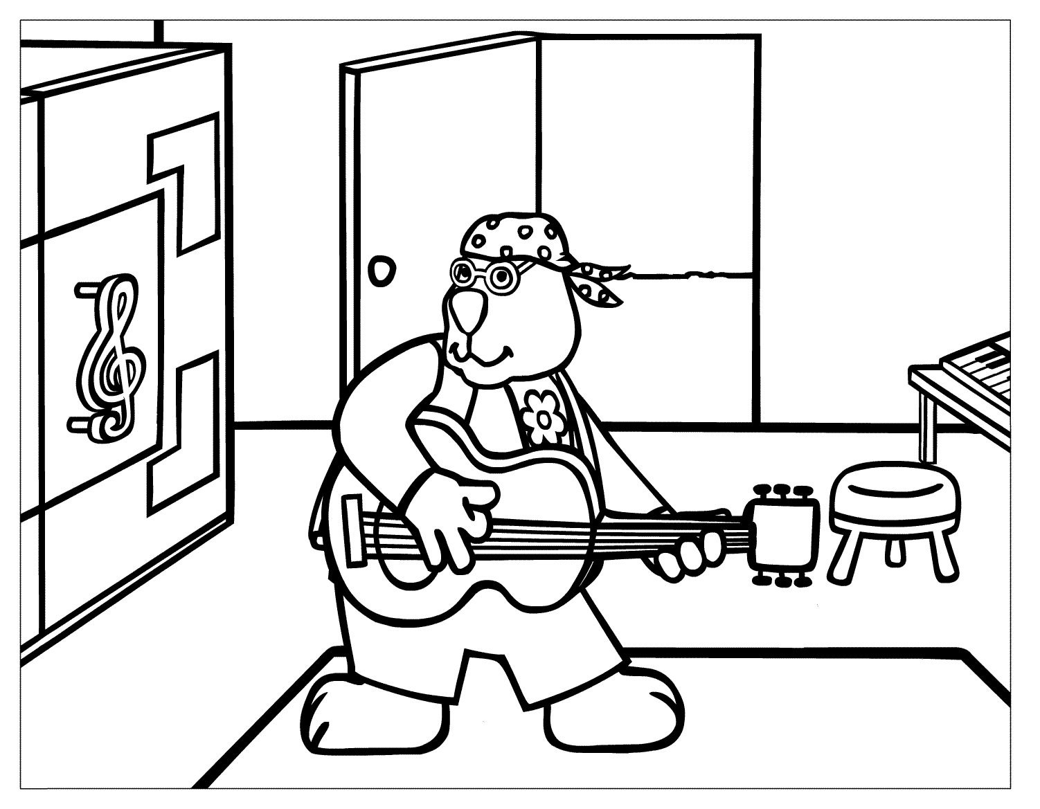 Instrumentos musicales para colorear y pintar Instrumentos musicales para colorear y pintar