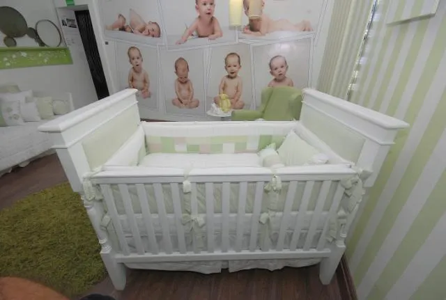 Interior Design: DORMITORIO VERDE PARA BEBE
