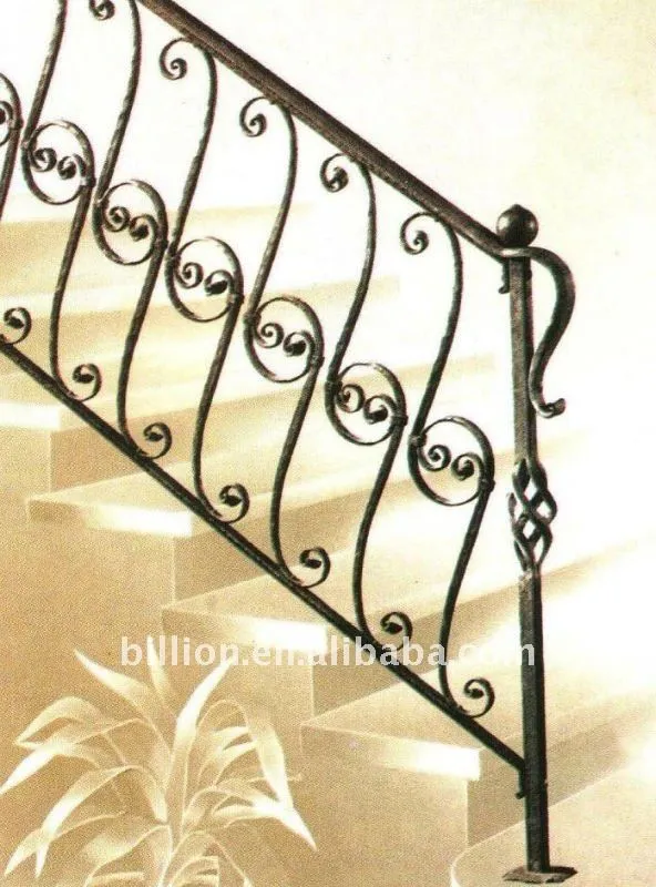 Interior escalera de hierro forjado diseño-Escaleras ...