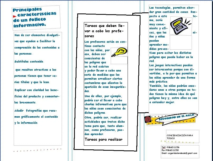 Internet y las nuevas generaciones: Folleto informativo para los ... Internet y las nuevas generaciones: Folleto informativo para los ...