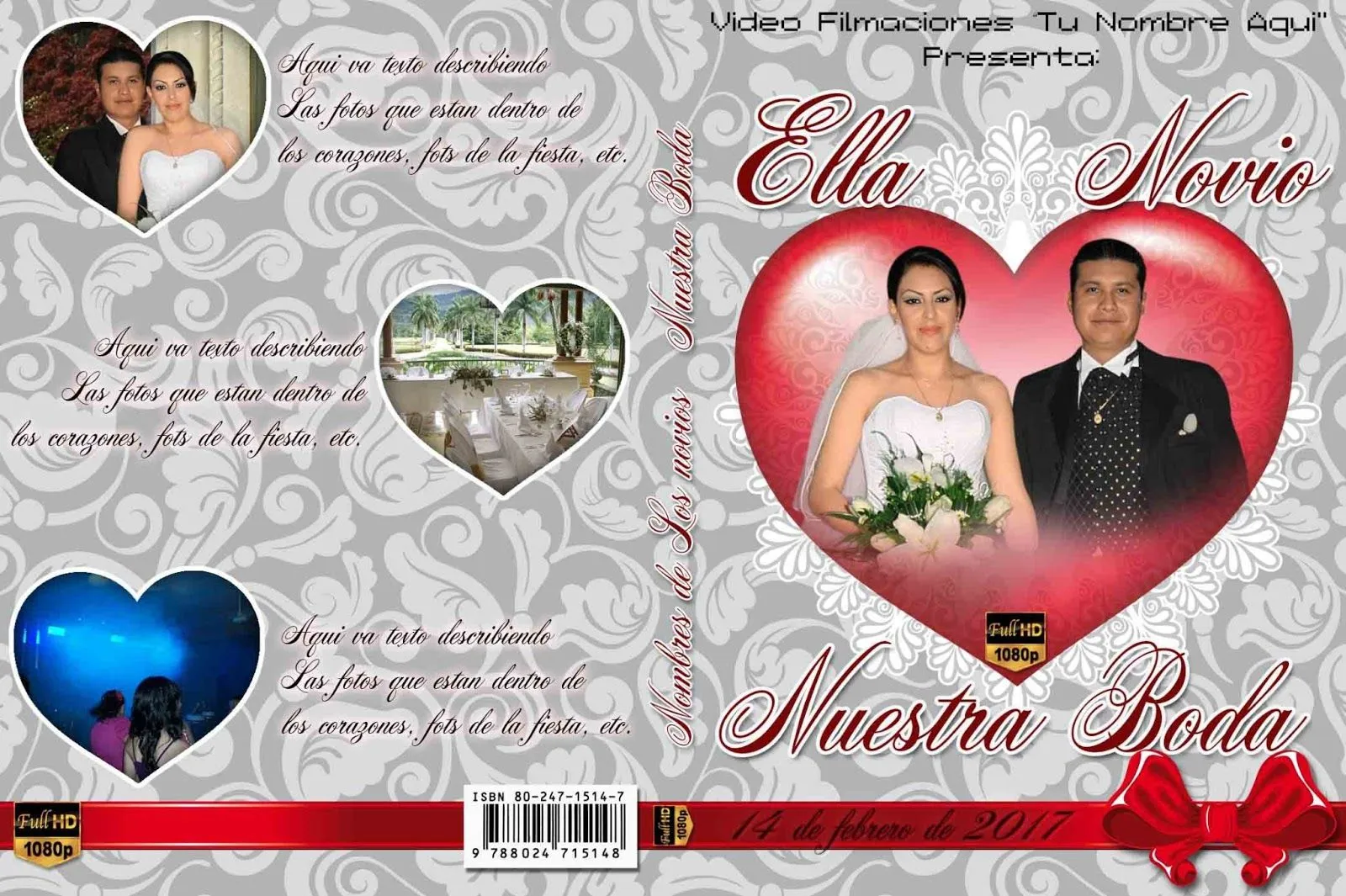 Intros de Video en Linea.: Portada en psd para DVD de bodas Intros de Video en Linea.: Portada en psd para DVD de bodas