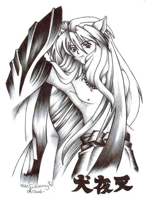 Inuyasha dibujos a lapiz - Imagui