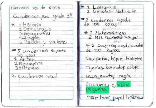 Inútiles 'útiles escolares' que violan la Constitución ~ De Avanzada