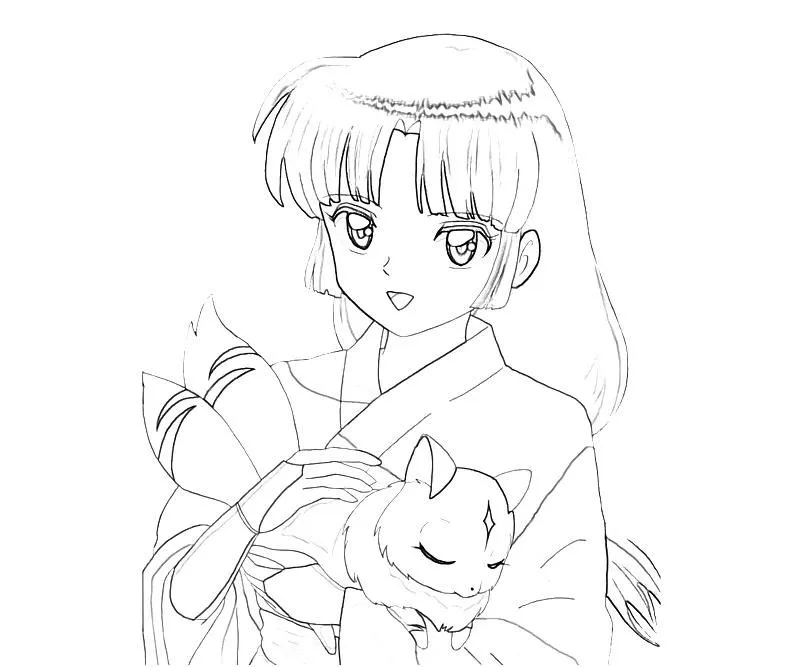 Inuyasha Characters Coloring Pages Crokky Coloring Pages