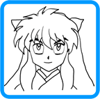 InuYasha para colorear