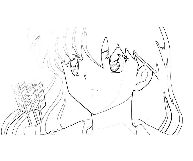 Inuyasha Coloring Pages Are Featuring Kagome Higurashi Miroku Pictures