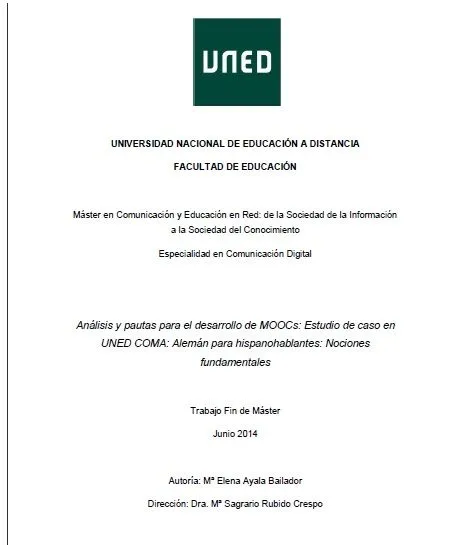 Trabajo de investigación: Análisis y pautas para el desarrollo de ...