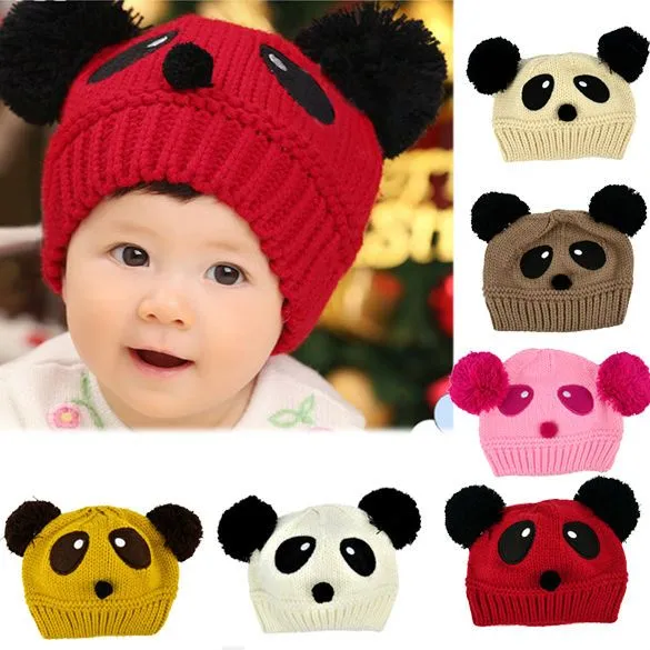 El invierno caliente lindo de dibujos animados patrón de la panda ...