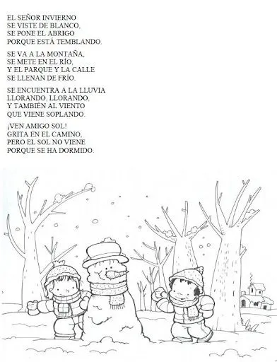 EL INVIERNO: POESIAS CANCIONES FICHAS DEL INVIERNO EL INVIERNO: POESIAS CANCIONES FICHAS DEL INVIERNO