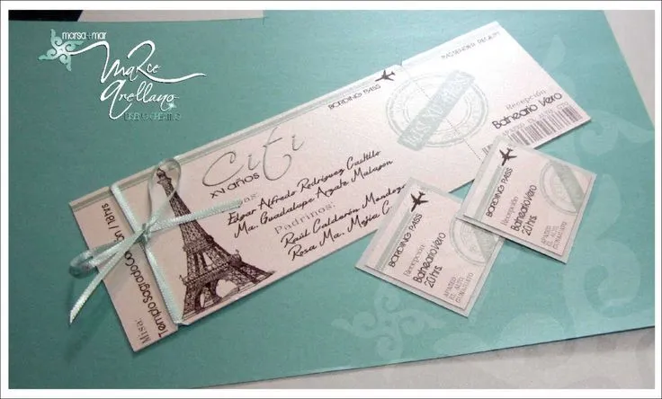 Invitación de 15 años boleto de avión | diseños en azul | Pinterest Invitación de 15 años boleto de avión | diseños en azul | Pinterest