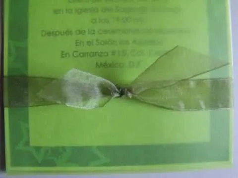 Invitación de 15 años con estrellas verdes - YouTube