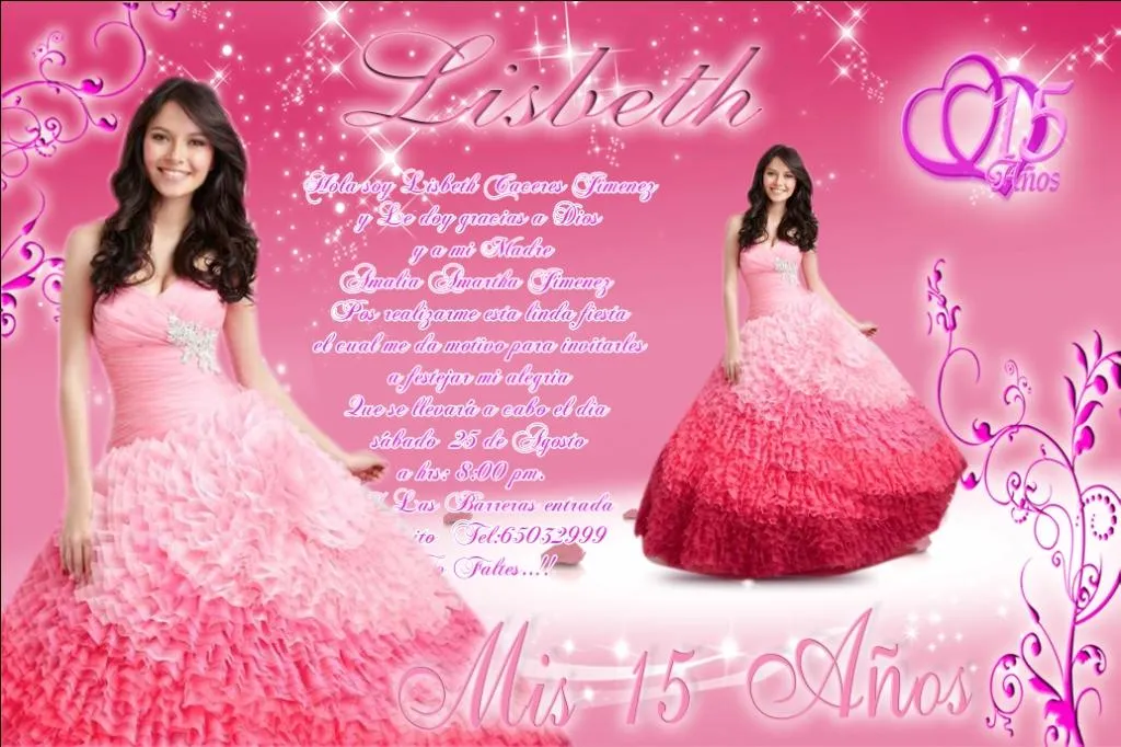 Invitacion para 15 años - FASILINGO