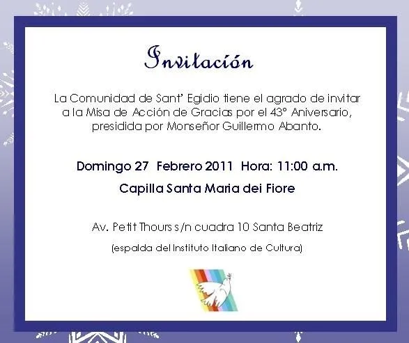 Mensajes para invitar a misa de difunto - Imagui Mensajes para invitar a misa de difunto - Imagui