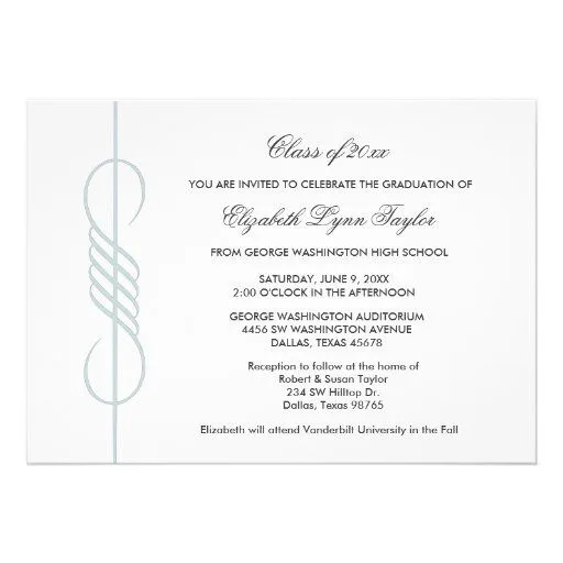 Invitación azul de la graduación del borde del rem de Zazzle. Invitación azul de la graduación del borde del rem de Zazzle.