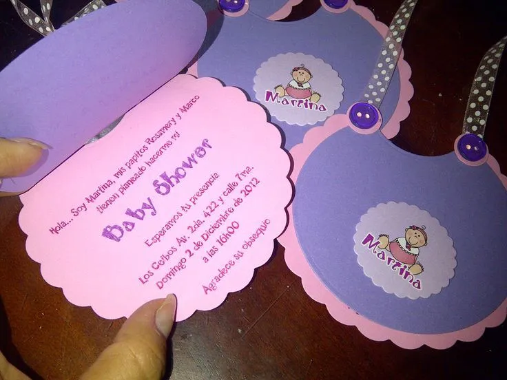 Invitacion Babero | Motivos de babyshower Evaluna López!! | Pinterest Invitacion Babero | Motivos de babyshower Evaluna López!! | Pinterest