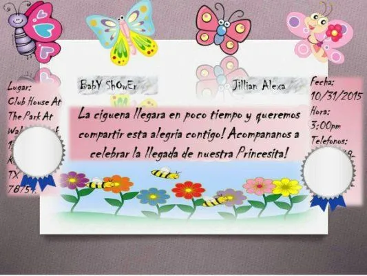 Mi invitacion para baby shower - Bebés diciembre 2015: 'Hermosas ... Mi invitacion para baby shower - Bebés diciembre 2015: 'Hermosas ...