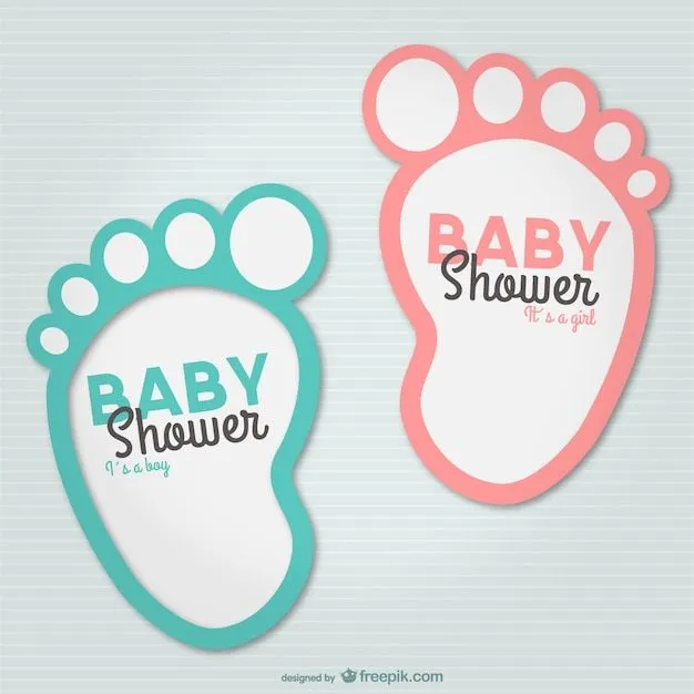 Invitaciones para baby shower gratis | Descargar Vectores gratis