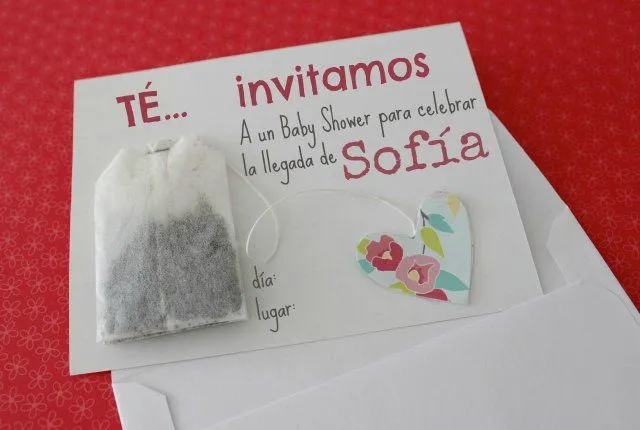 Invitación para baby shower hecha a mano | Baby showers, Showers ...