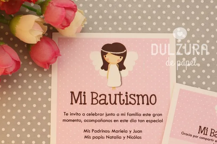 Invitación Bautismo Nena #angelita #invitacion #imprimible ... Invitación Bautismo Nena #angelita #invitacion #imprimible ...