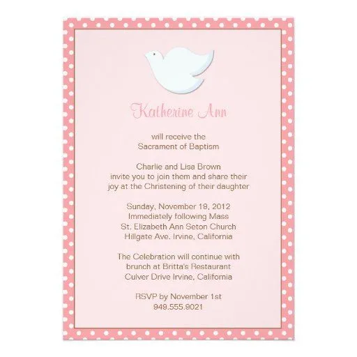Frases para invitaciónes de bautizo para niña - Imagui Frases para invitaciónes de bautizo para niña - Imagui