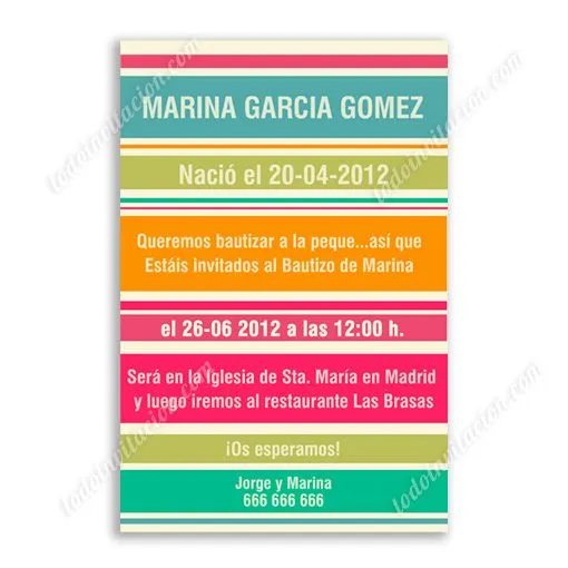 una invitación de bautizo muy alegre | Diseño de invitaciones ...