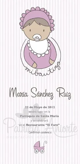 Invitación de bautizo para niñas vertical / Vertical baptism ... Invitación de bautizo para niñas vertical / Vertical baptism ...