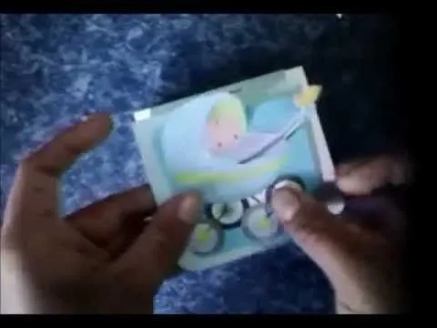 invitacion de bautizo scrapbook - YouTube