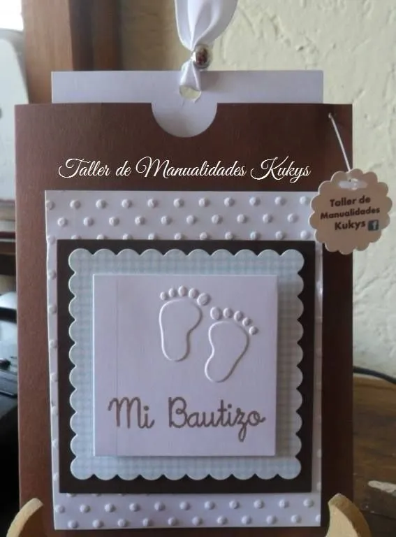 INVITACION DE BAUTIZO | taller de manualidades kukys | Pinterest