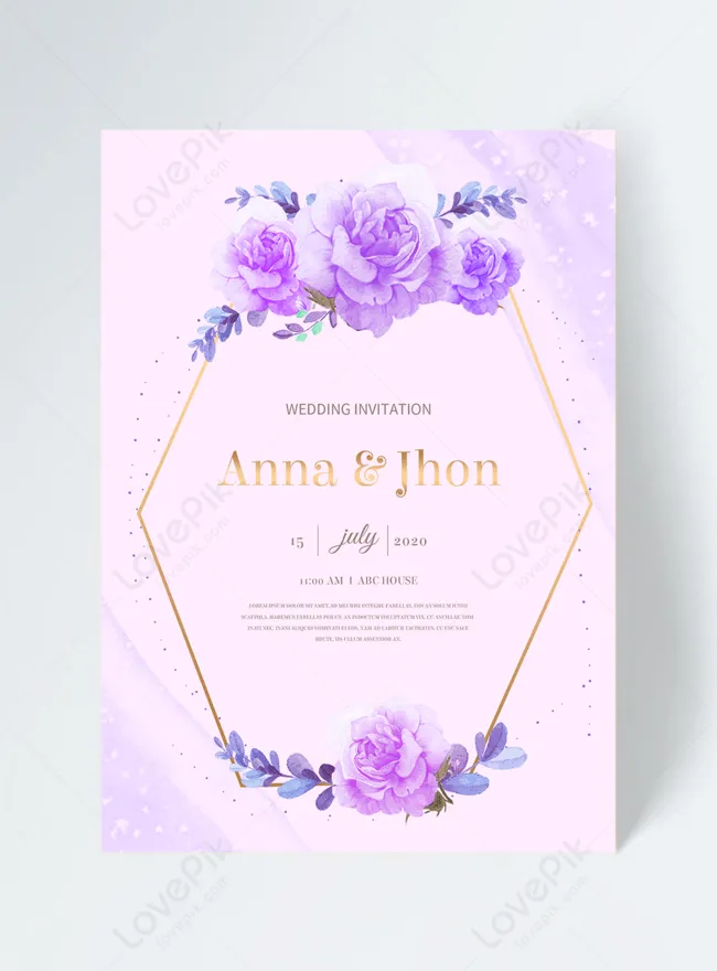 Invitación De Boda De Guirnalda De Flores Moradas | Descarga Plantilla de diseño PSD Gratuita - Lovepik Invitación De Boda De Guirnalda De Flores Moradas | Descarga Plantilla de diseño PSD Gratuita - Lovepik