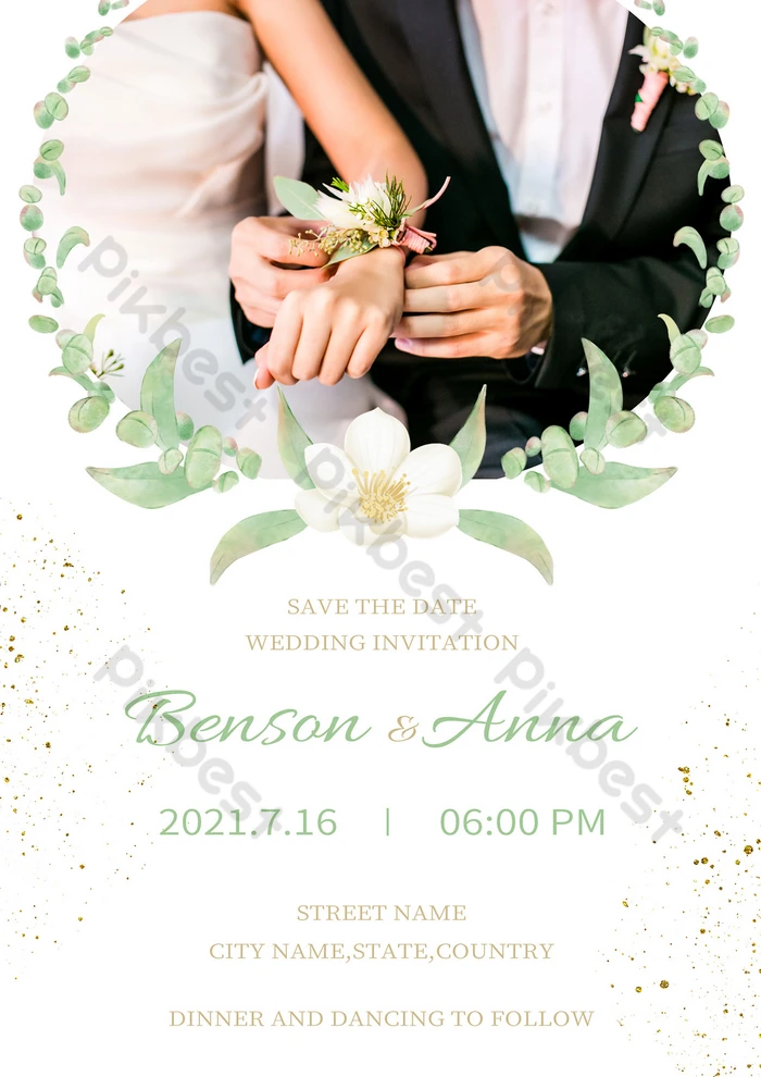 Invitación De Boda De Hojas Simples De Hoja De Oro De Gama Alta Blanca | Plantilla PSD Descarga Gratuita - Pikbest Invitación De Boda De Hojas Simples De Hoja De Oro De Gama Alta Blanca | Plantilla PSD Descarga Gratuita - Pikbest