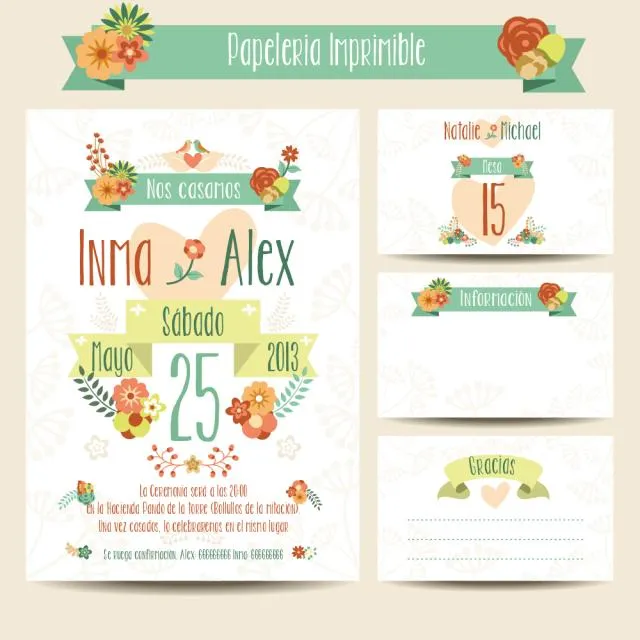 invitacion de boda imprimible | facilisimo.com