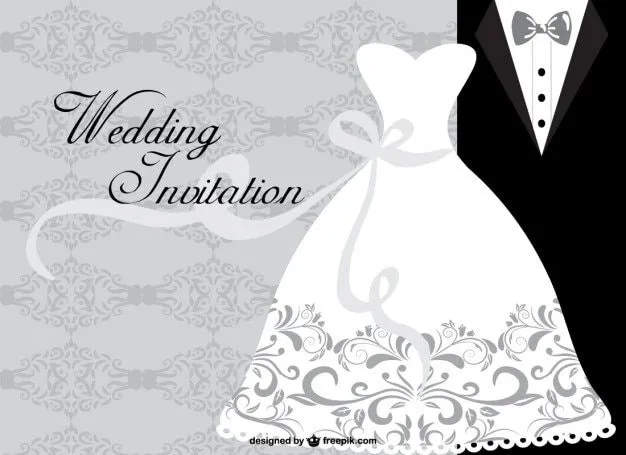 Invitación de boda minimalista | Descargar Vectores gratis Invitación de boda minimalista | Descargar Vectores gratis
