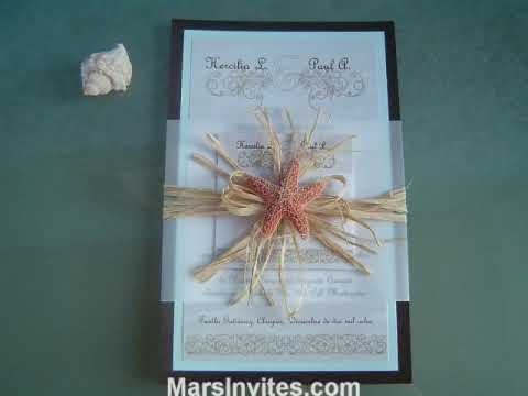 invitacion para boda en playa Ocean Beach Wedding Invitation - YouTube