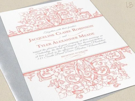 Invitación de boda victoriana muestra por LBcreativepaper en Etsy Invitación de boda victoriana muestra por LBcreativepaper en Etsy
