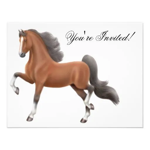 Invitación del caballo de Saddlebred de Zazzle. Invitación del caballo de Saddlebred de Zazzle.