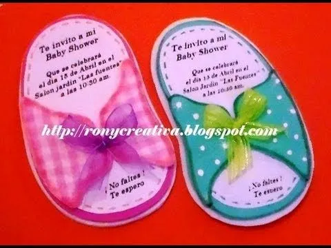 INVITACION CHANCLITA PARA BABYSHOWER / HUARACHITO BABYSHOWER DIY ...