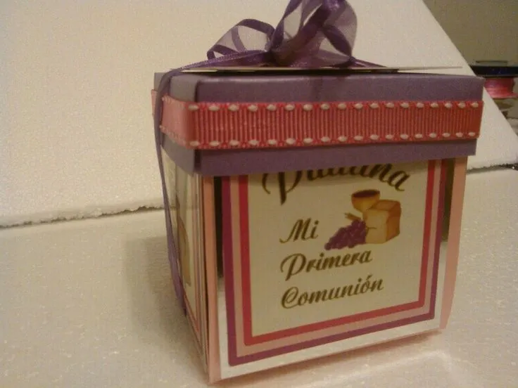 Invitación Primera Comunion Niña, Caja Explosiva, Scrapbook ...