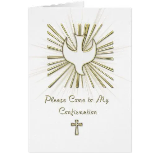 Invitación de la confirmación tarjeta de felicitación | Zazzle