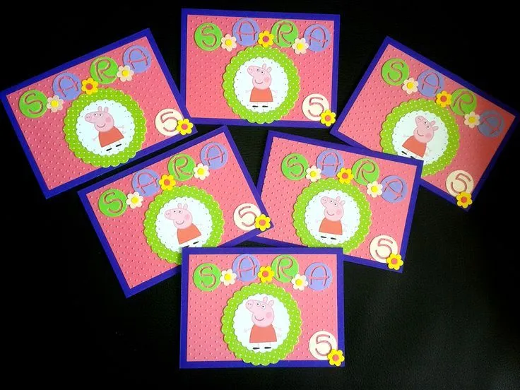 Invitación Cumpleaño Infantil de Peppa Pig http://www.facebook.com ...