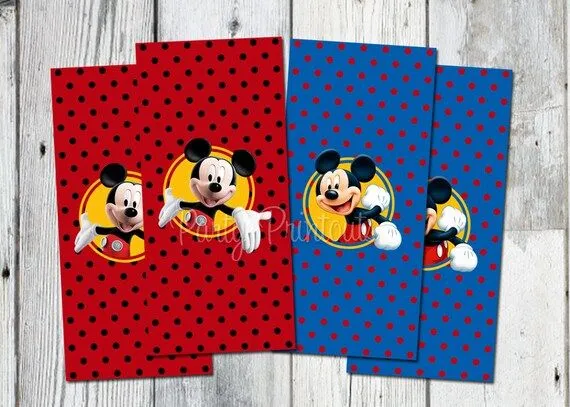 Invitación de cumpleaños cotillón Mickey Mouse por partyprintouts Invitación de cumpleaños cotillón Mickey Mouse por partyprintouts