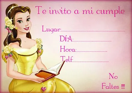 Invitación de Cumpleaños Disney para Chicas. - Fondos para Fotos y ... Invitación de Cumpleaños Disney para Chicas. - Fondos para Fotos y ...