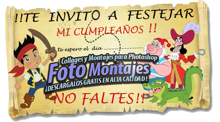 Invitación Cumpleaños Infantil Jake y Los piratas. - Fondos para ... Invitación Cumpleaños Infantil Jake y Los piratas. - Fondos para ...