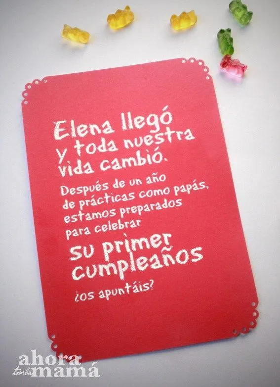Invitación para un primer cumpleaños - Ahora también mamá | Invitaciones de primer cumpleaños, Primer cumpleaños, Frases para tarjetas Invitación para un primer cumpleaños - Ahora también mamá | Invitaciones de primer cumpleaños, Primer cumpleaños, Frases para tarjetas